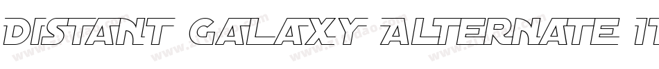 Distant Galaxy Alternate Italic字体转换